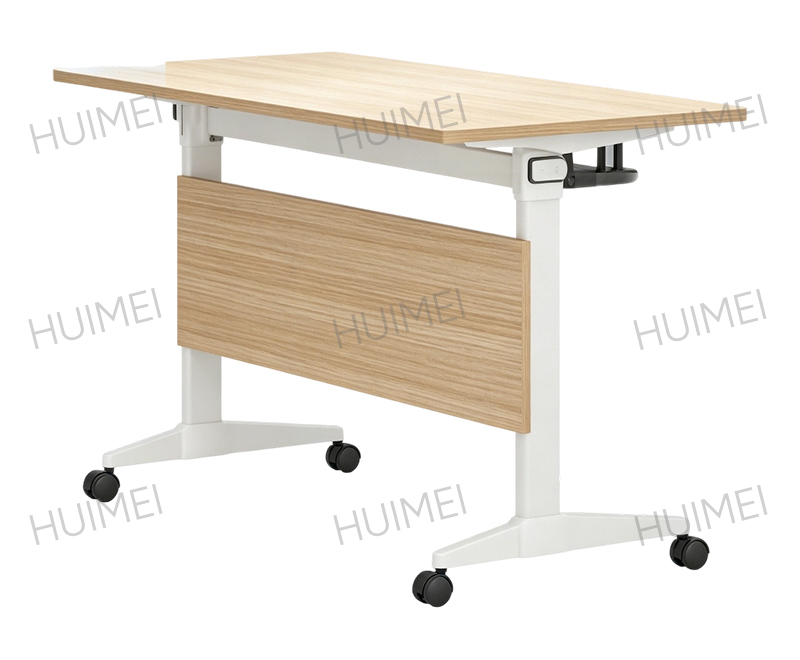 Huimei HMZX-001 Mesa Estrecha de Color Madera Natural con Ruedas