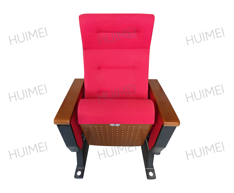 Silla de auditorio tapizada de lujo Hui Mei azul o rojo HMZX-004